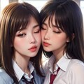 百合女子高生 3枚目