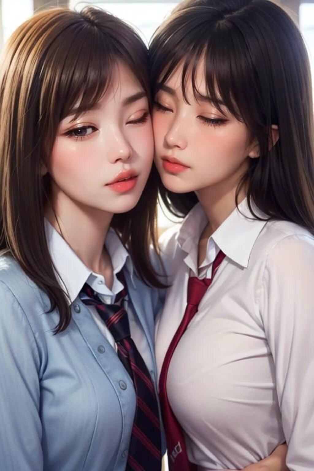 百合女子高生