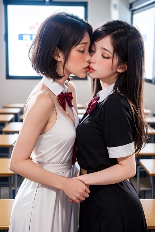 百合女子高生