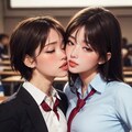 百合女子高生 4枚目