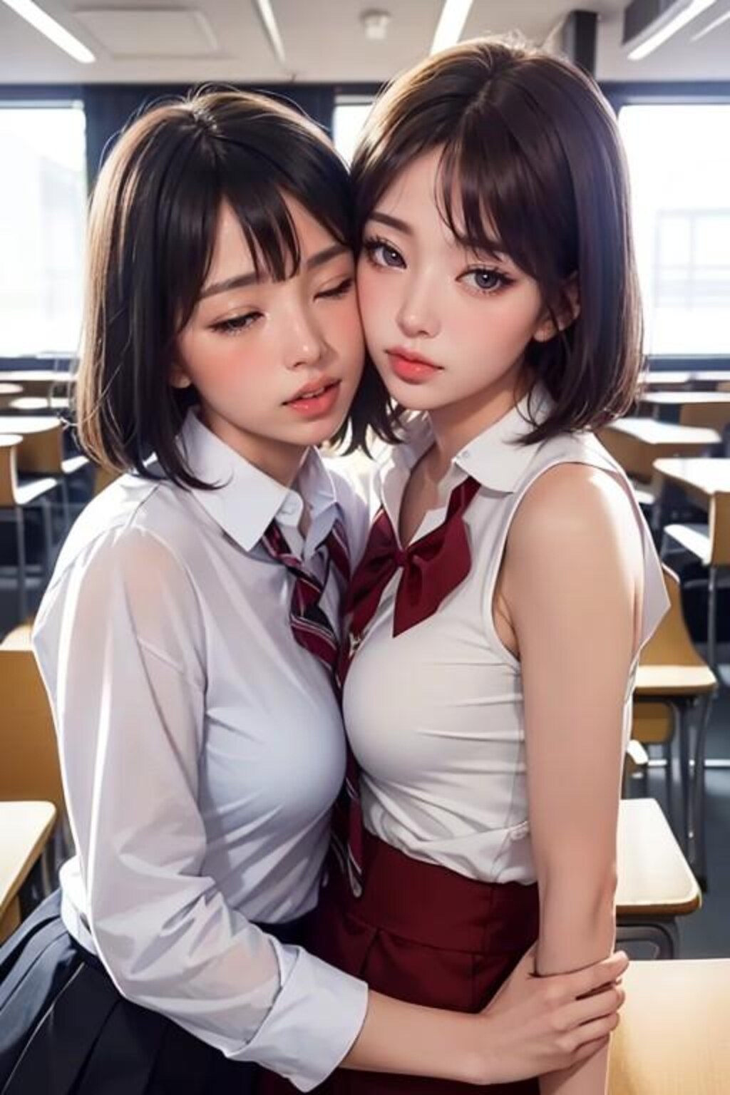 百合女子高生