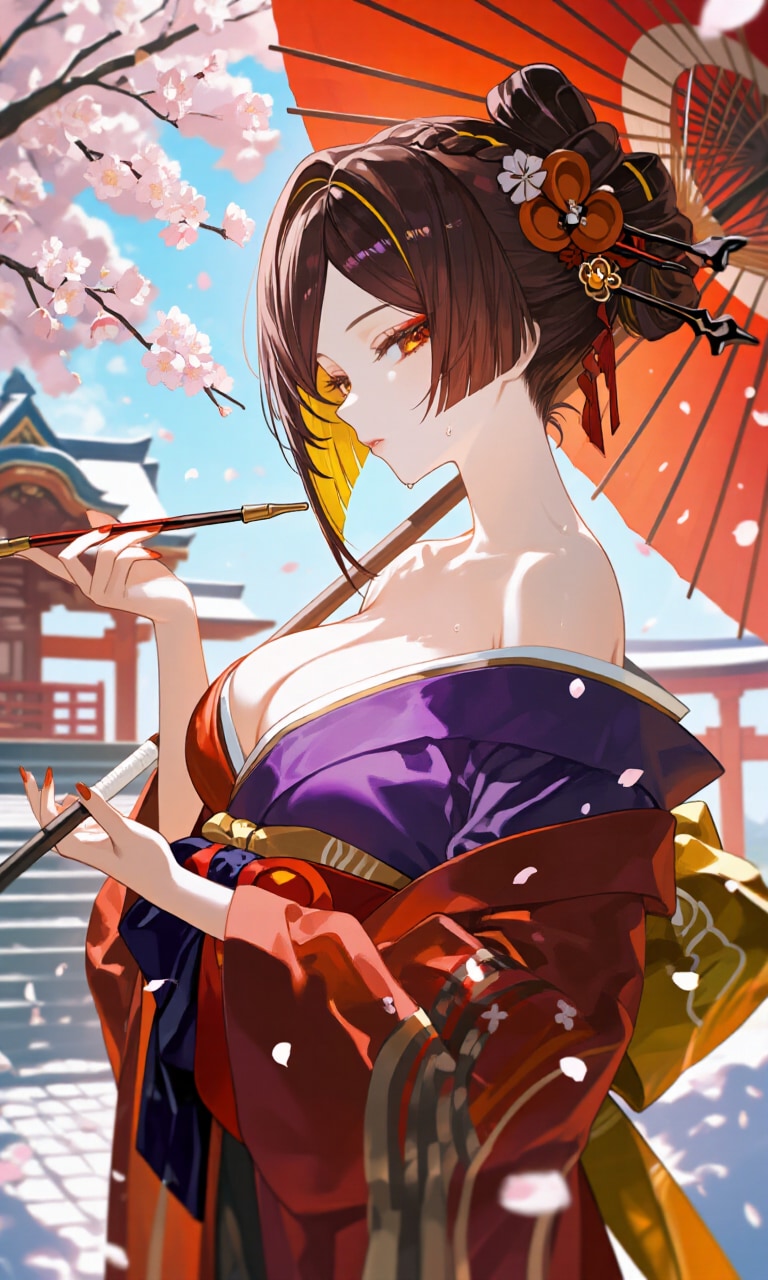 煙管女子 | の人気AIイラスト・グラビア