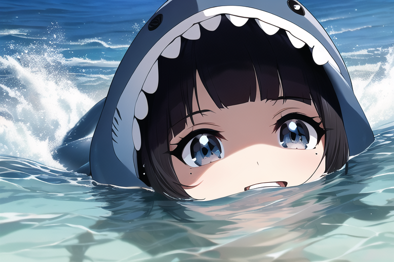 ばあー! サメだぞー!