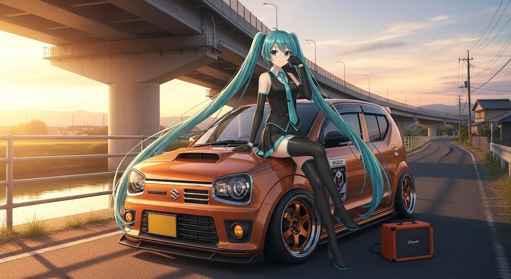 初音ミクとアルトワークス