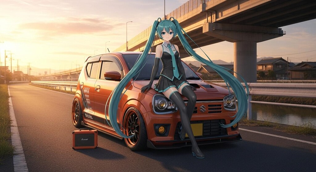 初音ミクとアルトワークス