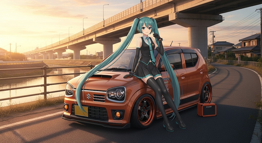 初音ミクとアルトワークス