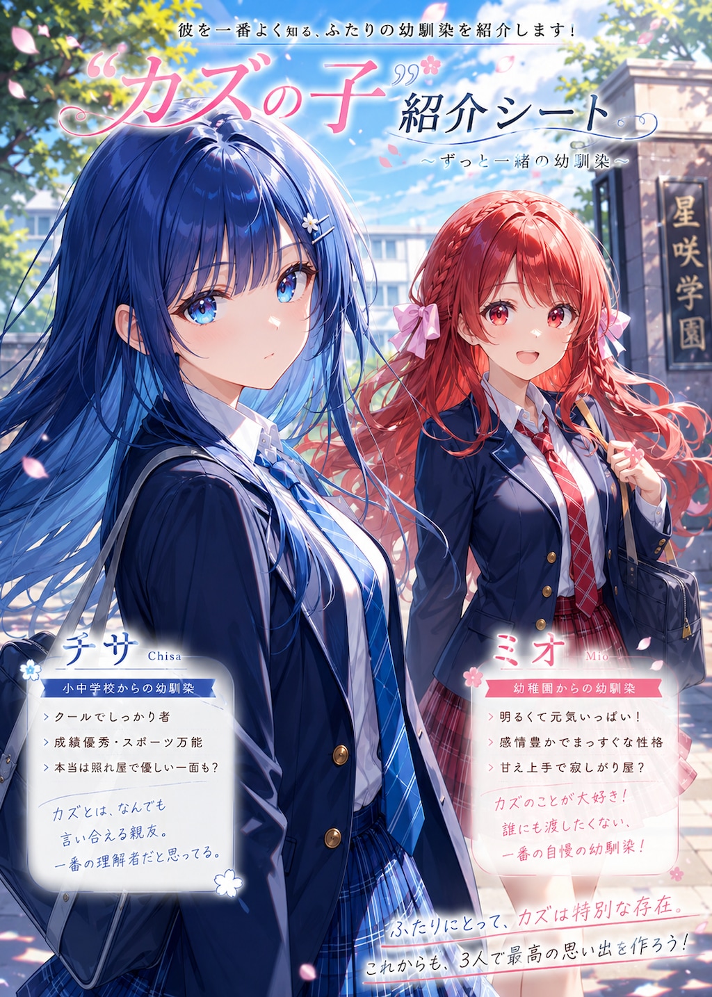 チサとミオが表紙になっちゃった☆