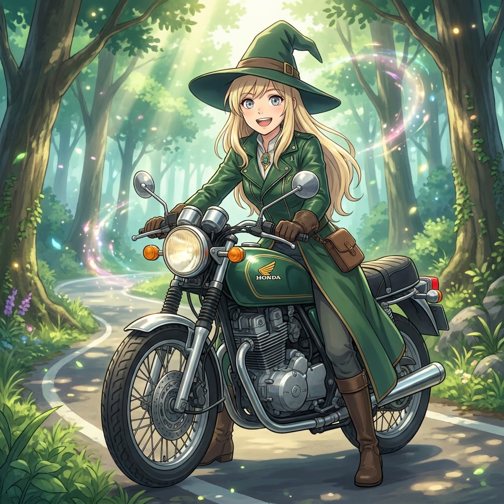 魔女とオートバイ