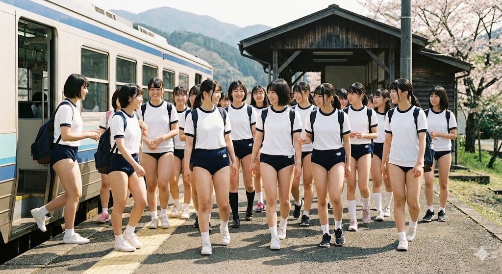 続々集結、ブルマ少女たち(Gemini)