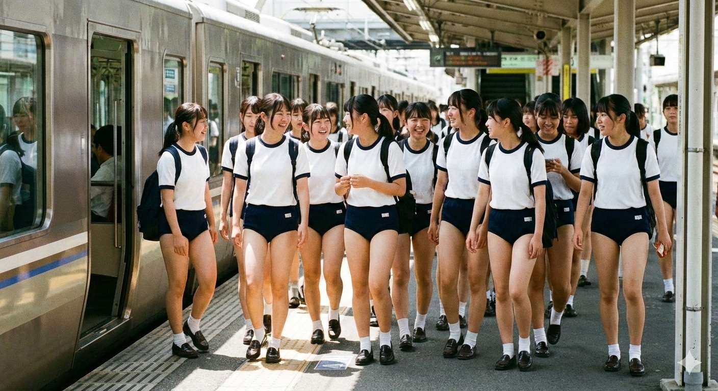 続々集結、ブルマ少女たち(Gemini)