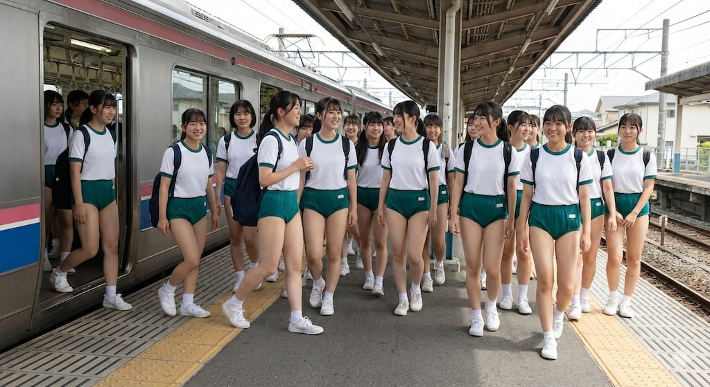 続々集結、ブルマ少女たち(Gemini)