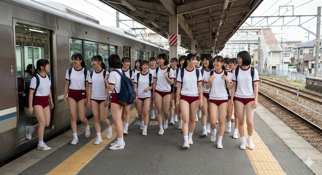 続々集結、ブルマ少女たち(Gemini)