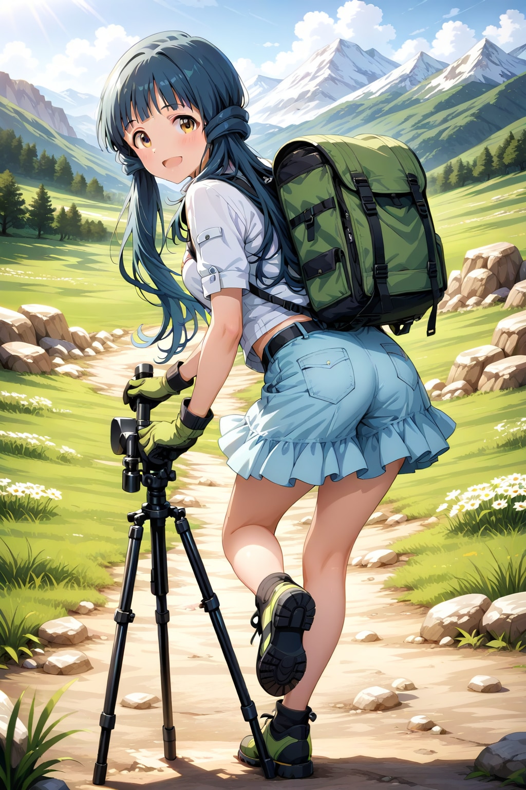 麗花さんと山登り01 | の人気AIイラスト・グラビア