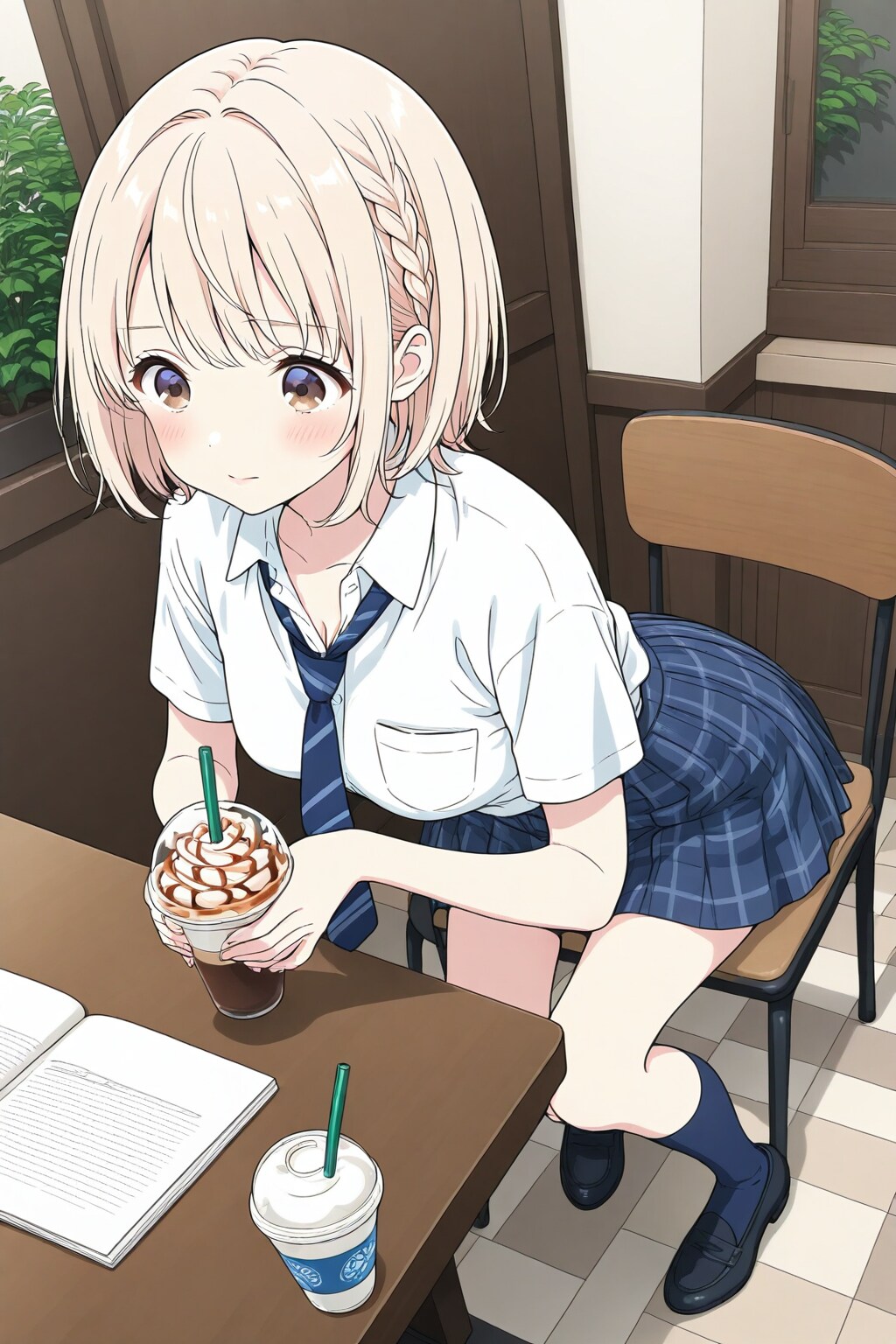 ベージュ髪の学生【BEHIMOTH】