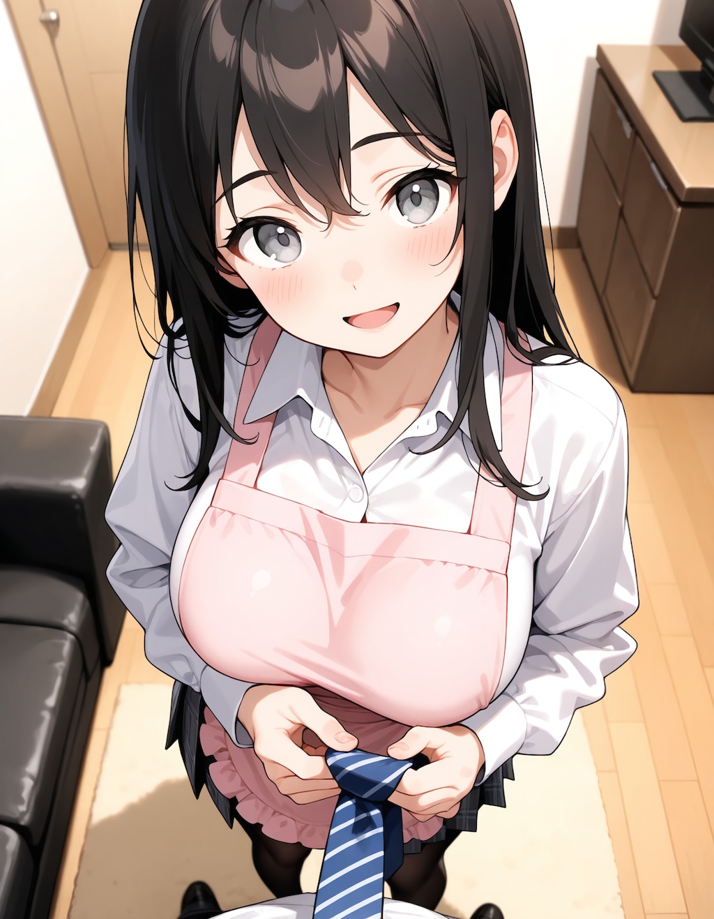 ネクタイ曲がってるゾ