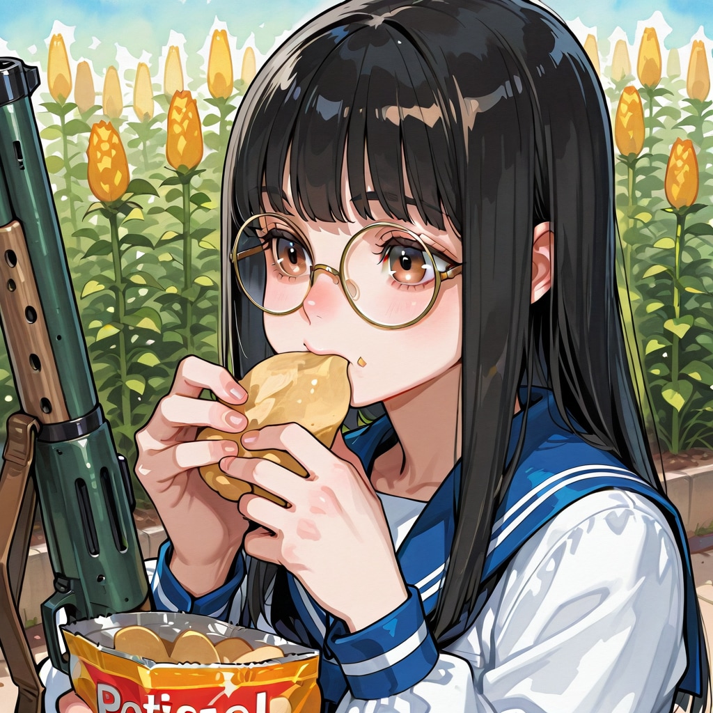 獲物を待つ女子高生 | の人気AIイラスト・グラビア