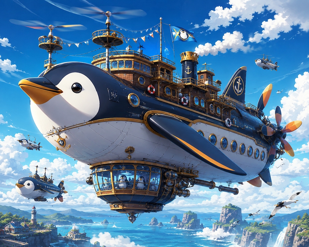 飛べないペンギンは空を飛ぶ夢を見る🐧✨