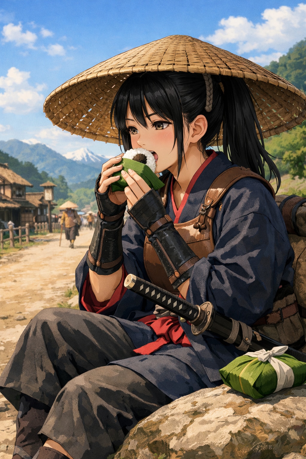 おにぎり侍 | の人気AIイラスト・グラビア