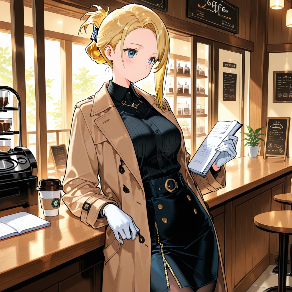 喫茶店での情報収集 | の人気AIイラスト・グラビア