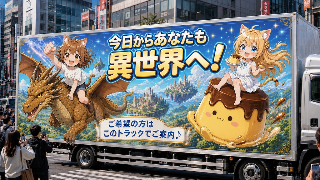トラックで異世界へ♪