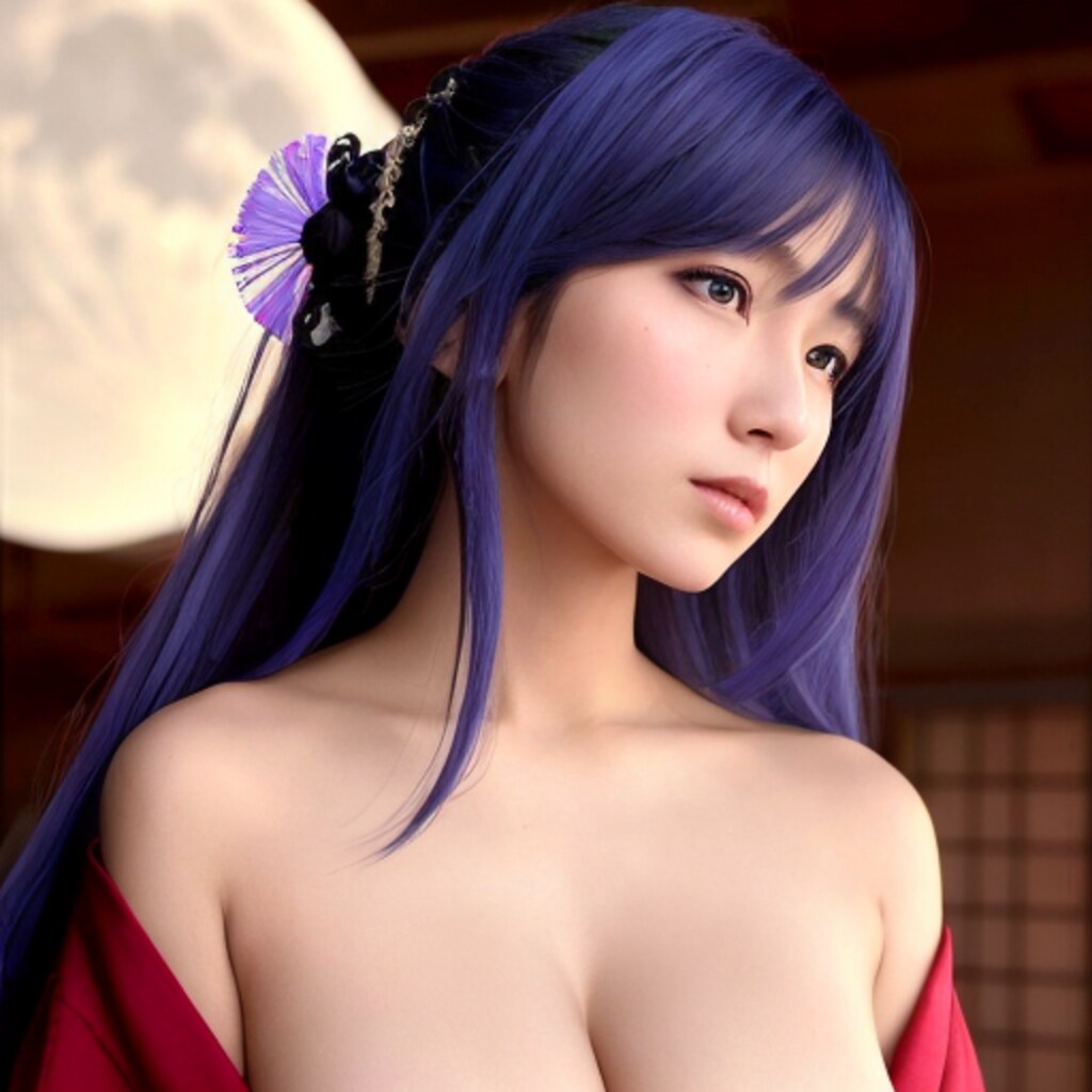 紫髪の女性 20231114