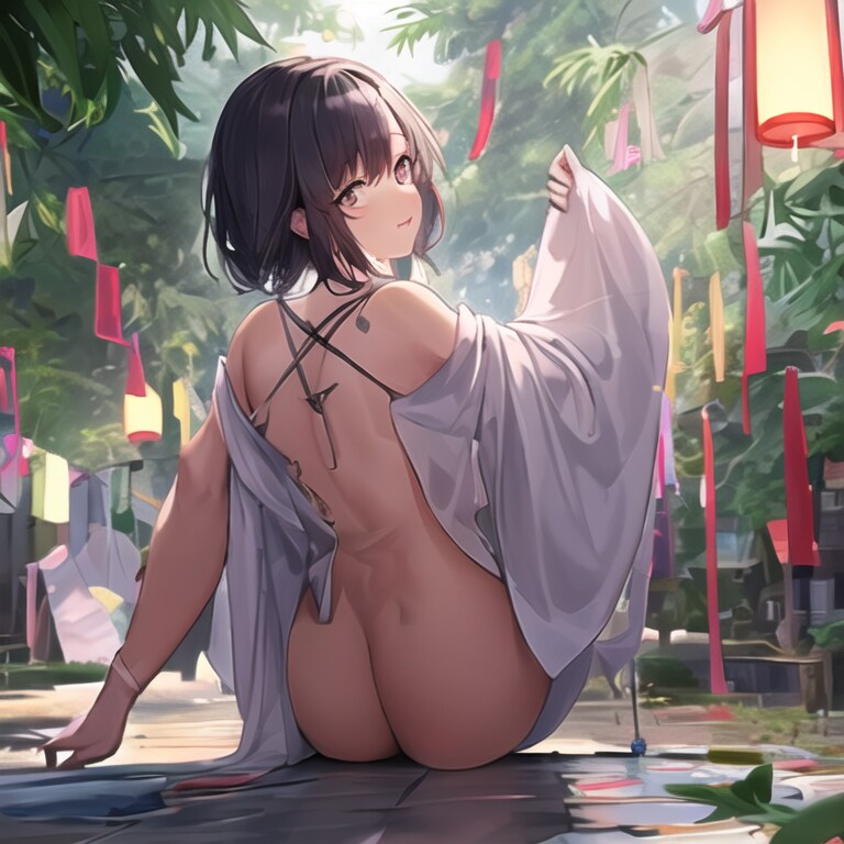褐色百合カップル