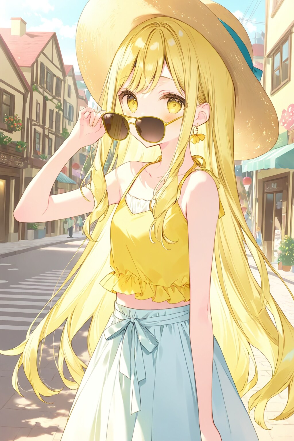 田舎町の夏コーデ