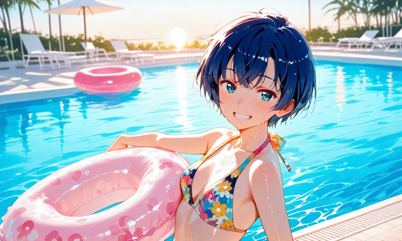 プールで遊ぼう柑菜ちゃん
