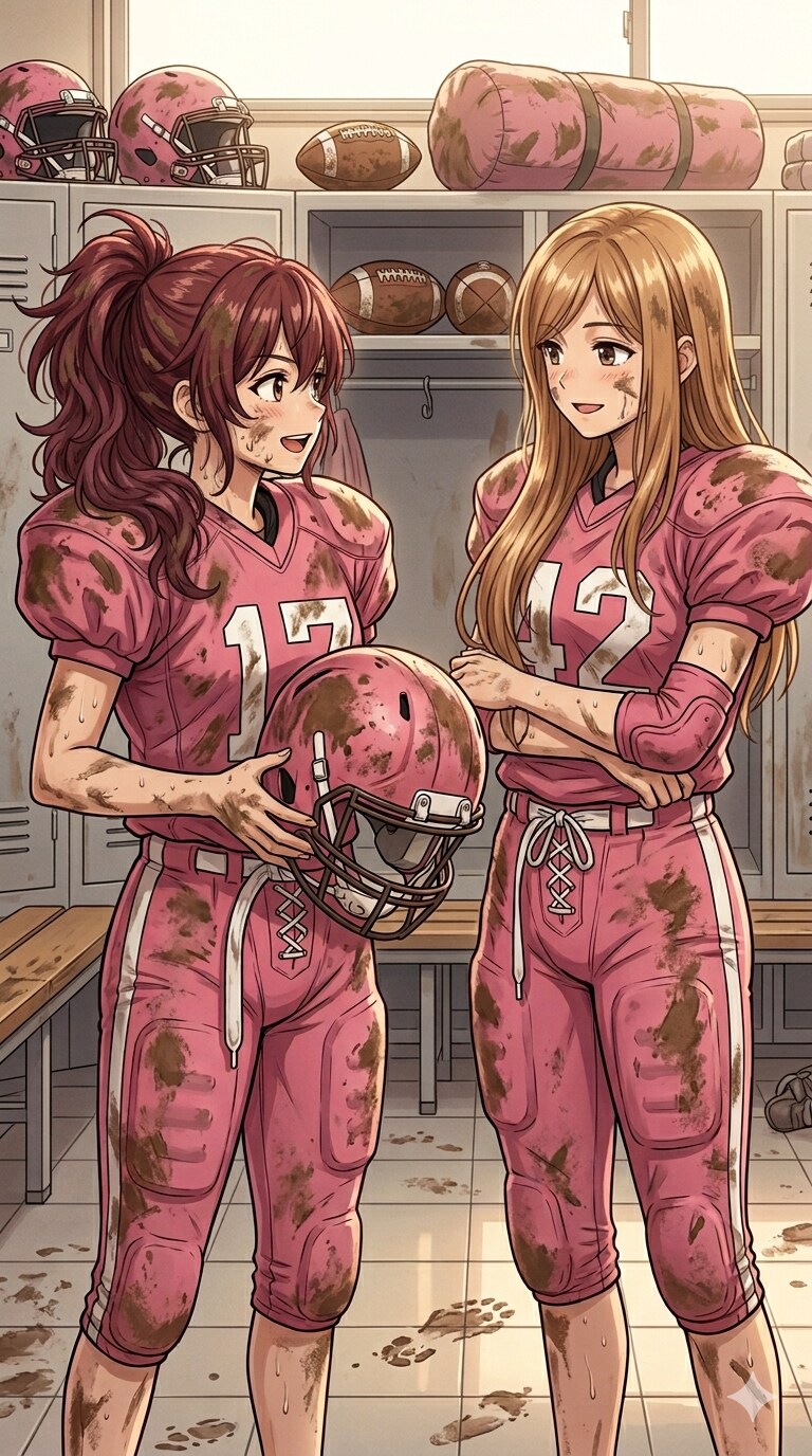 🏈泥まみれの女子アメフト 165