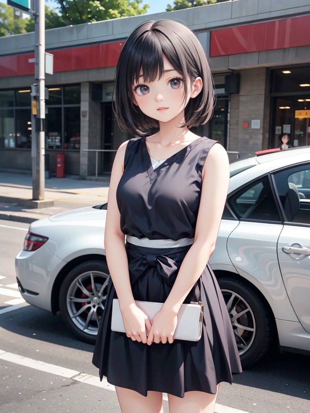 駐車場で何するの！？