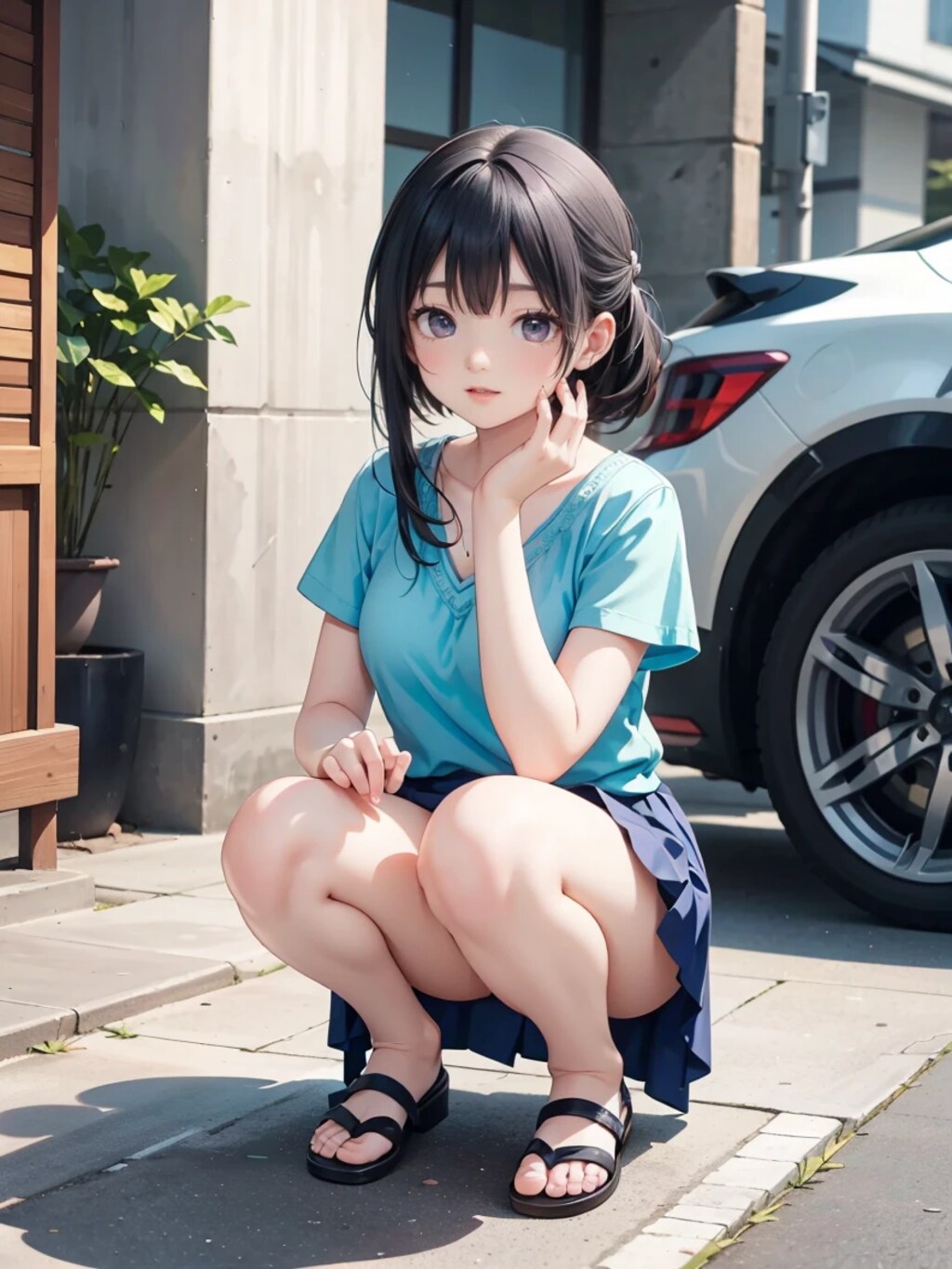 駐車場で何するの！？