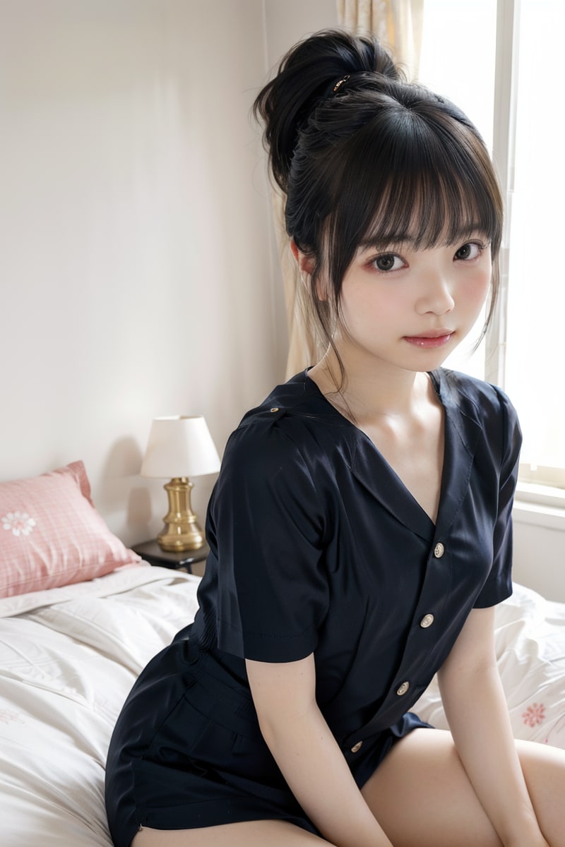 ポニーテールの女の子