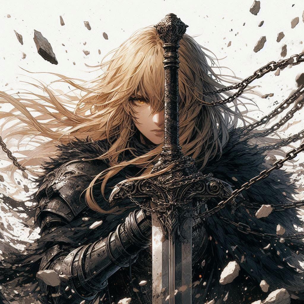 ブロンドの女騎士さん678