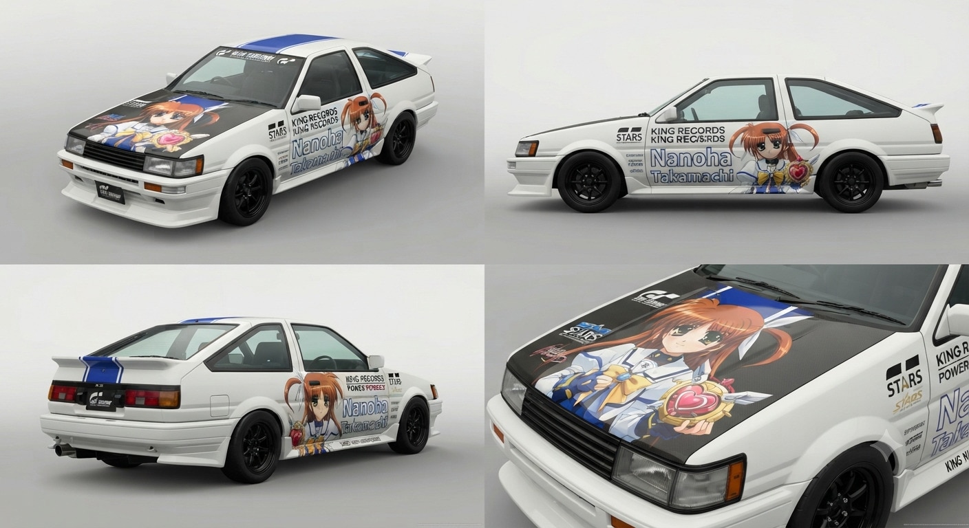 高町なのはAE86痛車 | の人気AIイラスト・グラビア