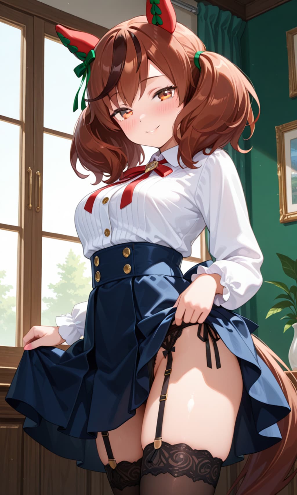 おしゃれしているネイチャさん