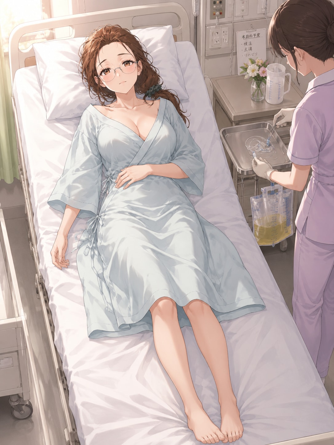 さすがに尿カテ抜管はダメでした | の人気AIイラスト・グラビア