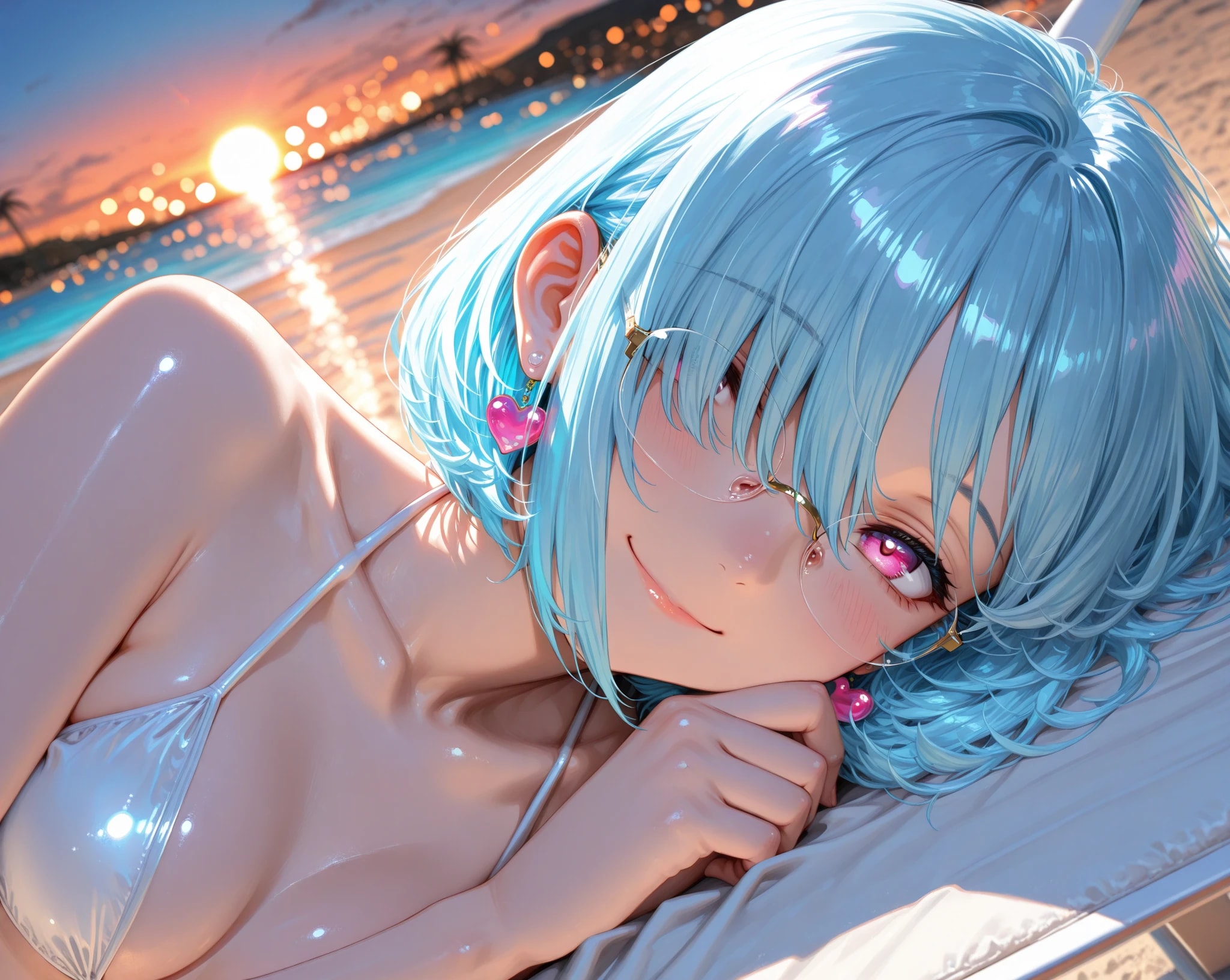 ね、夕日綺麗だね
