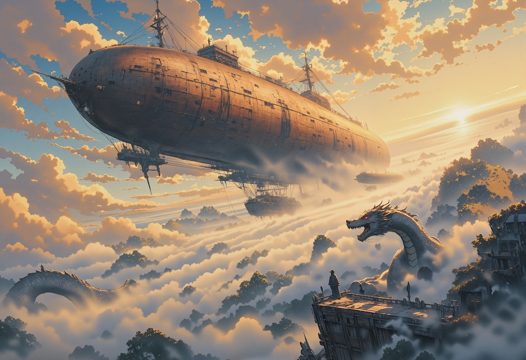 飛行艇とドラゴン