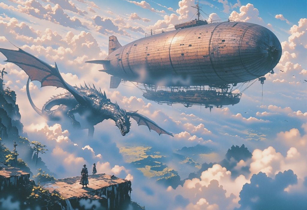 飛行艇とドラゴン