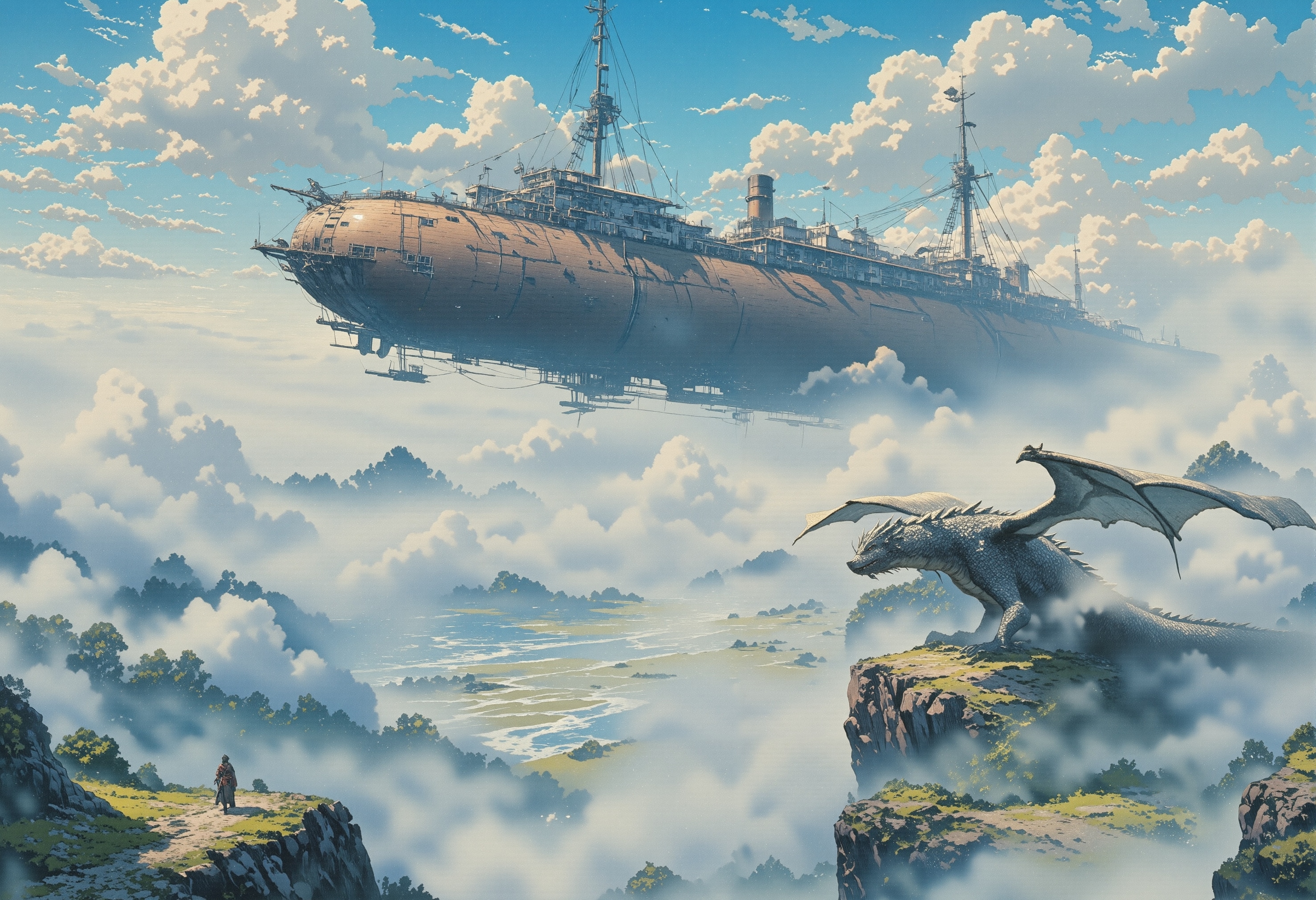 飛行艇とドラゴン | の人気AIイラスト・グラビア