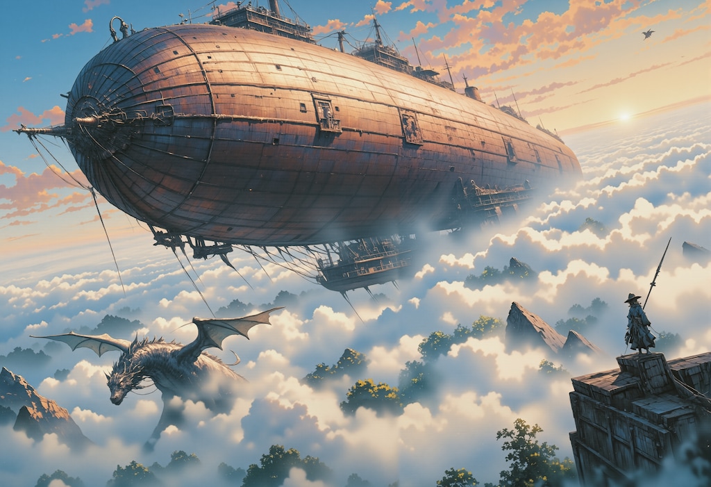 飛行艇とドラゴン