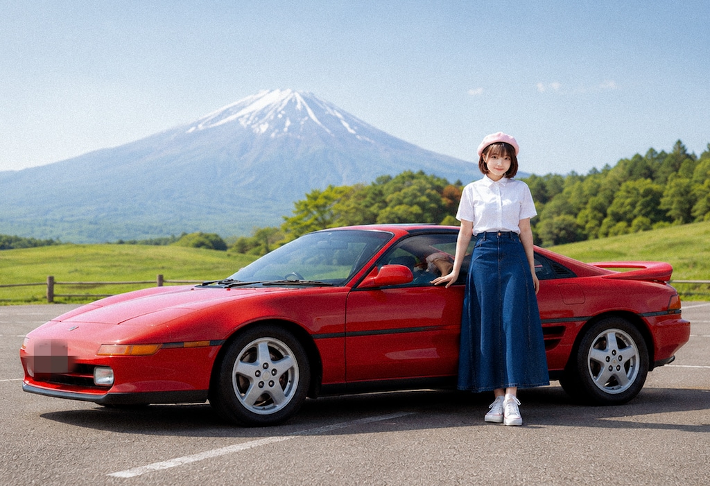 【ウチの娘シリーズ】わ～い，赤い車だぁ！