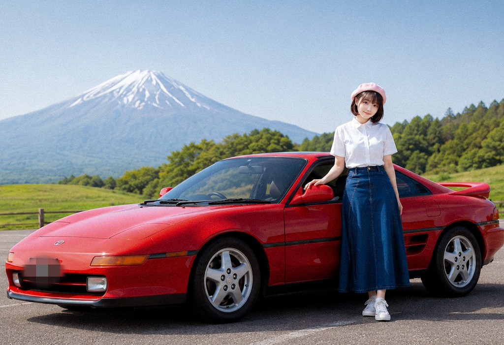 【ウチの娘シリーズ】わ～い，赤い車だぁ！