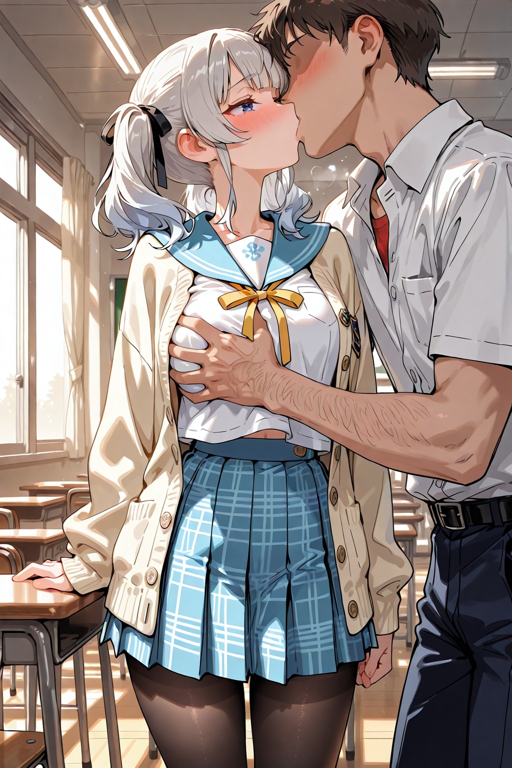 放課後の教室で