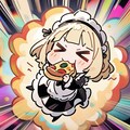 🍕🔥激務に臨むべくおピッツァパワーを補給する系メイドちゃん🔥🍕 11枚目