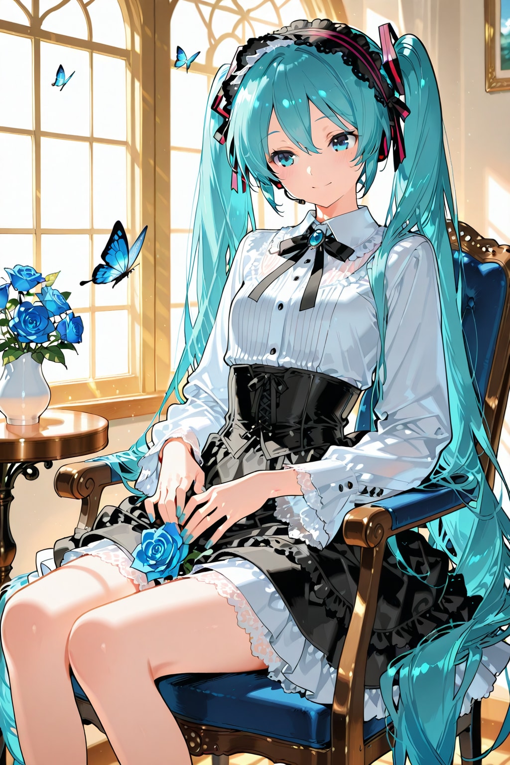 青い薔薇の歌姫3 | の人気AIイラスト・グラビア