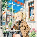 街角カフェの女の子 4枚目
