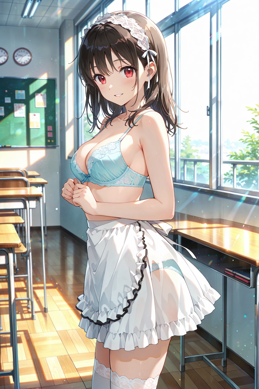 放課後メイドタイム♪R-15版 裸エプロン