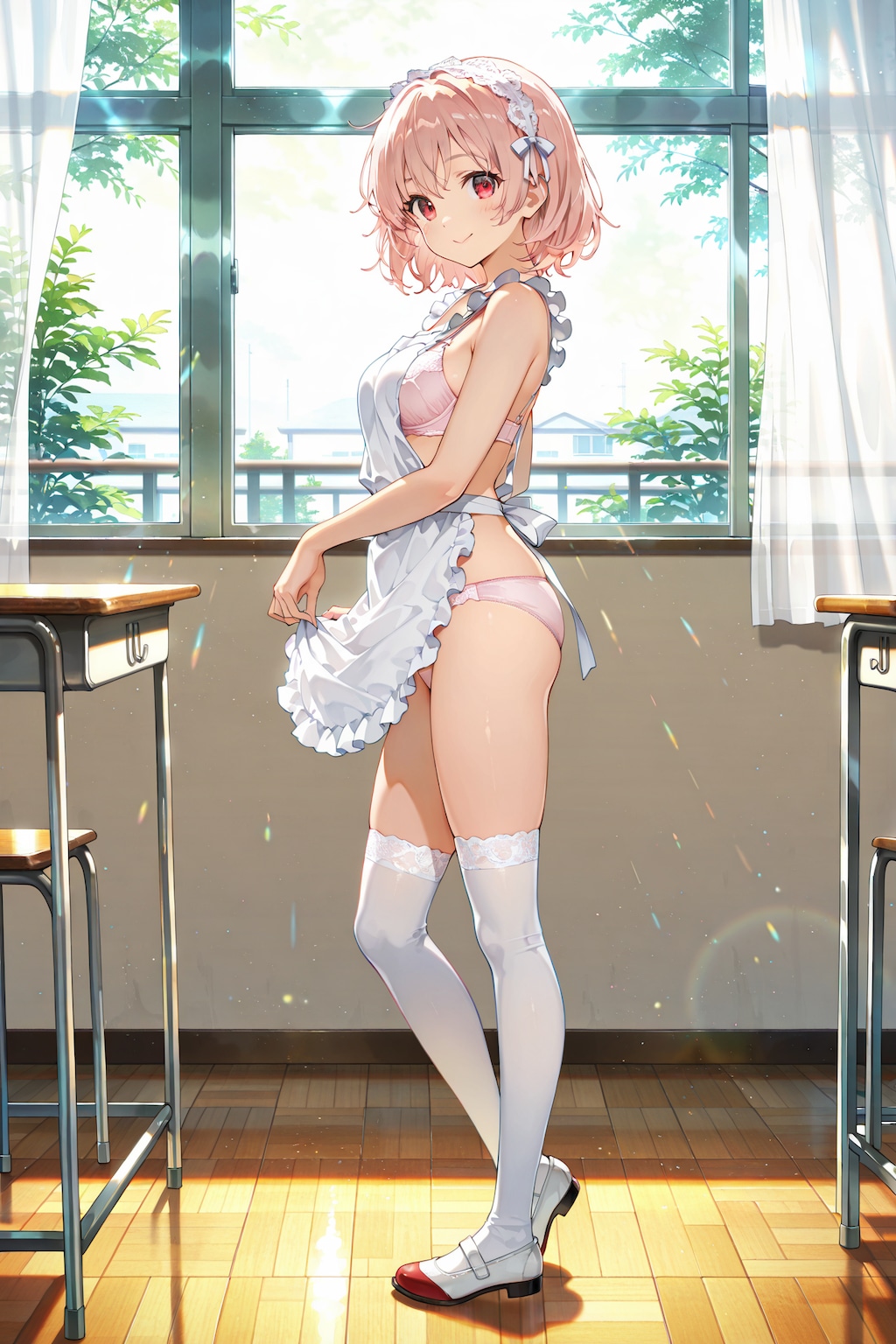 放課後メイドタイム♪R-15版 裸エプロン