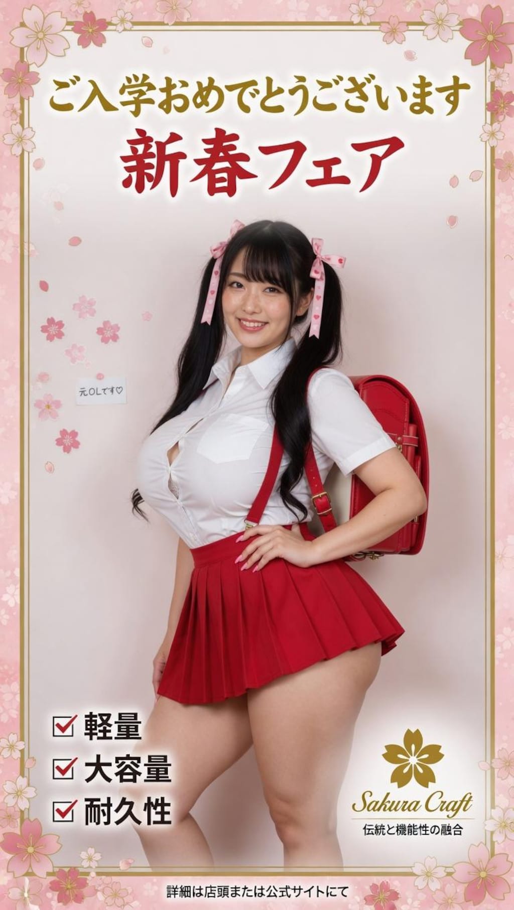 ランドセルの広告塔になってみた！